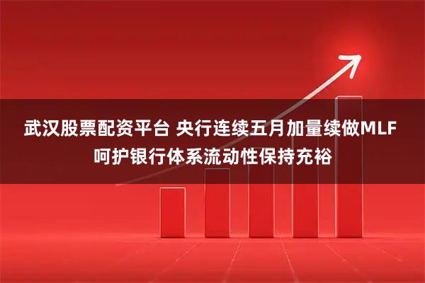 武汉股票配资平台 央行连续五月加量续做MLF 呵护银行体系流动性保持充裕