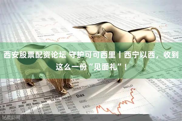 西安股票配资论坛 守护可可西里丨西宁以西，收到这么一份“见面礼”！